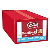 Lotus Biscoff | Karamellisierter Keks, Karamellisierter Schokoladenkeks und Gallette Bretone | 160 Einzeln Verpackte Kekse | Nur Natürliche Inhaltsstoffe | 160x1 | 1,1 kg