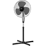 AEG VL 5668 S Standventilator, 40 cm Durchmesser, 3 Laufgeschwindigkeiten plus 2 vorprogrammierte Windmodus-Funktionen, 7,5 Std.-Timer, inkl. Fernbedienung