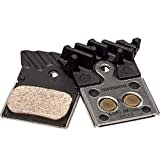 SHIMANO L04C-MF Disc Brake Pads and Springs - Metal Compound, Finned Alloy and Stainless Steel Back Plate, One Pair