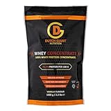 Dutch Giant Whey Concentrate | 1000g | Vanille | Eiweisspulver | Whey Konzentrat | Muskelaufbau und -reparatur | Hochwertiges Protein-Supplement