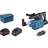 Bosch Professional 18V System Akku Bohrhammer GBH 18 V-26 F (inkl. 2x5.5 ProCORE Ah Akku, Schnellladegerät GAL 1880 CV, Schnellspannbohrfutter 13 mm, Wechselfutter SDS plus, GDE 18V-16, in L-BOXX 136)