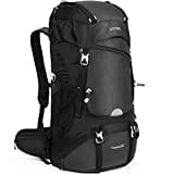 HOMIEE Wanderrucksack, 50 – 60 l, Trekkingrucksack mit Regenhülle, großer Kapazität, multifunktional, für Bergsteigen, Klettern, Trekking, Sport, Reisen, Camping