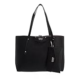 Guess Damen ECO Brenton Tote Handtaschen, Schwarz