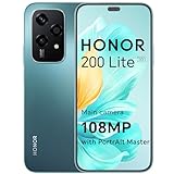 HONOR 200 Lite Smartphone 5G,Dual SIM NFC Android Mobile Phones Without Contract(256G/8GB RAM, 6.7 Zoll AMOLED Eye-Care Display, 4500 mAh,108MP+50MP, Magic Capsule) Cyan Lake