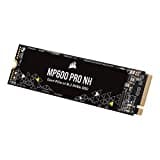 Corsair MP600 PRO NH 8 TB PCIe Gen4 x4 NVMe M.2-SSD – Hochdichter TLC NAND – M.2 2280-Formfaktor – Kompatibel mit DirectStorage – Bis zu 7.000 MB/s – Ohne Kühlkörper – Schwarz