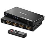 4K 120Hz HDMI 2.1 Switch 3 In 1 Out, AVIDGRAM 8K 60Hz HDMI Umschalter 3x1mit IR-Fernbedienung, 3 Port Auto HDMI Selector Hub Unterstützung 8K 48Gbps für Xbox Series X PS4 Pro PS5 UHD TV Monitor