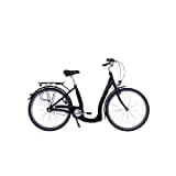 HAWK City Comfort Premium Damenfahrrad 26 Zoll Schwarz I Stadtfahrrad I Leichtes Damen Fahrrad mit 3 Gang Nabenschaltung & Felgenbremse