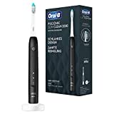 Oral-B Pulsonic Slim Clean 2000 Elektrische Schallzahnbürste/Electric Toothbrush, 2 Putzmodi für Zahnpflege und gesundes Zahnfleisch mit Timer, Designed by Braun, schwarz, 1 stück (1er Pack)