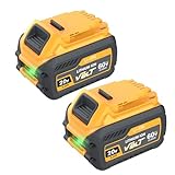 2X 9,0Ah/9000mAh Ersatzakku für Dewalt 20V/60V MAX XR Akku kompatibel mit Dewalt Akku DCB606 DCB609 DCB206 DCB204 DCB180 DCB200 mit LED Indikator