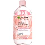 Garnier Mizellen Reinigungswasser, All-in-1 Reinigung mit Rosenwasser, Gesichtswasser für eine sanfte Reinigung und schonendes Abschminken, SkinActive, 1 x 700 ml