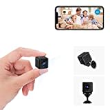 TODAYI 4K HD WLAN Mini Überwachungskamera Innen Mini Kamera Live Übertragung Handy APP Für Micro Camera Indoor Mit Akku Kompakte Kleine Sicherheitskamera mit Bewegungsmelder Nachtsicht (150)