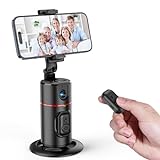 RISEOFLE Handy Stativ mit Automatische Gesicht Verfolgung, 360° Drehung Verfolgung Stativ, Keine App, Selfie Stick Stativ mit Fernbedienung und Gestensteuerung für Vlog/Tik Tok Live Videoaufnahme