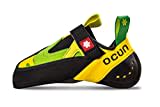 Ocun Oxi S Gelb - Komfortabler Velcro Kletterschuh, Größe EU 38 - Farbe Green - Yellow