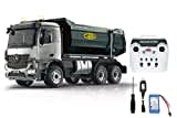 Muldenkipper Mercedes-Benz Arocs Metal Meiller 1:20 2,4GHz – Hubkraft 15KG, Metallgetriebe, Metallmulde, 4 Radantrieb, Fahrwerksfederung, Gummireifen, LED Licht / Signallichter