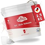 GLANZMOMENTE® WC Schaumreiniger - XXL - 2,5 Kg - Aktiv Power WC Schaum - Toilettenreiniger extrem stark - Gegen Flecken, Kalk, Gerüche mit Zitrusduft - WC Reiniger Schaum - WC Reiniger extra stark