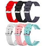 6er Pack Band Kompatibel mit Umidigi Uwatch 3/Umidigi UFit/Umidigi Uwatch GT Ersatzarmband Armband Armbänder Silikon,Weichgummi Band , Armband Ersatz Zubehör