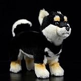 lilizzhoumax Hund Shiba Inu Plüschtier 30cm/12”, Simuliertes Tier Hund Plüschtier Kawaii Hund Kuscheltier Realistische Hund Plüsch Spielzeug für Wilde Tiere, Geschenk für Freunde und Kinder