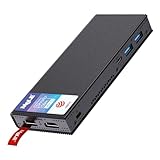 MeLE PCG02 Pro Lüfterloser Mini PC Stick Alder Lake N100(bis zu 3.4GHz) Windows 11 Pro Micro PC 8GB 256GB Mini Computer Kleiner Desktop mit 2.4G/5G WiFi, Bluetooth, Dual HDMI 4K Display, VESA für Büro