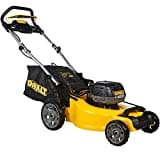 DEWALT Akku-Rasenmäher (18V, 48 cm Schnittbreite, für große Grundstücke (bis 800m²), mit Mulchfunktion, 5-fache Schnitthöhenverstellung, 55l Fangkorb, Lieferung ohne Akku und Ladegerät) DCMW546N