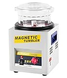 MXBAOHENG Magnetische Trommel Schmuck Poliermaschine Magnetische Schmuckpoliermaschine Magnetische Becher Schmuck Poliermaschine KT-185 300g Poliermaschine für schmuck 220V