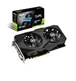 ASUS Dual Nvidia GeForce GTX 1660 Super 6GB EVO OC Edition Gaming Grafikkarte (GDDR6 Speicher, PCIe 3.0, 1x HDMI 2.0b, 1x DVI, 1x DisplayPort 1.4, DUAL-GTX1660S-O6G-EVO)