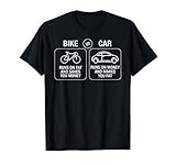 Bike Vs Car - Fahrrad Auto Umweltschutz T-Shirt