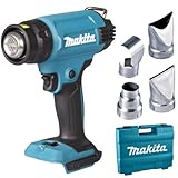 Makita DHG181ZK Heissluftgebläse 18 V (ohne Akku und Ladegerät) im Transportkoffer, Blau