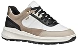 Geox Damen D PG1X B ABX A Sneaker, White/LT Taupe, 39 EU