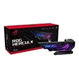 ASUS ROG Herculx Grafikkartenhalter (Stützhöhe 72-128 mm, Montage ohne Werkzeug, integrierte Wasserwaage, Aura Sync, Schwarz)