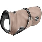 HUNTER UPPSALA Hundemantel, wasserabweisend, reflektierend, 60, taupe