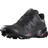 Salomon Speedcross 5 Gore-Tex Damen Trail Running Wasserdichte Schuhe, Wetterschutz, Aggressiver Grip, Präzise Passform, Black, 39 1/3