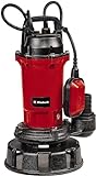 Einhell Schmutzwasserpumpe GE-DP 900 Cut (900 W, Fördermenge 16.000 L/h, Förderhöhe max. 11,5 m, Fremdkörper max. Ø 35 mm, max. Eintauchtiefe 7 m, integriertes Schneidwerksystem)