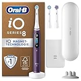 Oral-B iO Series 8 Plus Edition Elektrische Zahnbürste/Electric Toothbrush, PLUS 3 Aufsteckbürsten inkl. Whitening, Magnet-Etui, 6 Putzmodi, Geschenk Mann/Frau, violet