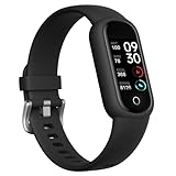 TOOBUR Fitness Tracker mit schrittzähler Fitnessuhr mit Wasserdicht Pulsuhr mit Herzfrequenz Schlaftracker Pulsmesser Sportuhr mit 14 Sportmodi Fitness Armband Damen Herren Android iOS Kompatibel