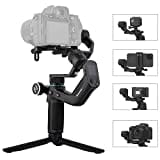 Feiyu [Offiziell] SCORP Mini All in 1 Stabilisator-Gimbal für Spiegellose Kamera/GoPro/Handy, 3 Achsen Gimbal Kompatibel mit Sony,Canon,iPhone,GoPro11/10/9/8, Touchscreen,13 Stunden Akkulaufzeit