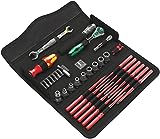 Wera 05135926001 KK W 1 Kraftform Kompakt W1 Wartung, 1/4" x 10 mm, Werkzeug-Set, 35-teilig Schwarz Stück