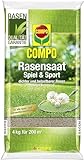 Compo Rasensaat Spiel und Sport, Universelle Rasenmischung, 4 kg, 200 m²