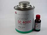 Rema Tip Top CEMENT SC 4000 schwarz 700g und Härter E-40 30g. Kleber für Gummi-Gummi, Gummi-Metall, Gummi-Gewebe und Gewebe-Gewebe 525260-30