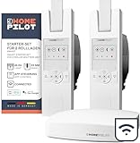 HOMEPILOT Rollladen Smart-Home Starter-Set - 2x RolloTron elektrischer Gurtwickler und Gateway premium, Zentrale inkl. App & Sprachsteuerung (Alexa, Google Assistant kompatibel)