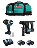 Kit MAKITA MK215 (Schlagschrauber DTW1002 + Kombihammer DHR171 + 2 Batterien 5,0 Ah + Ladegerät + LXT600)