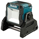 Makita ML003G LED-Akku-Baustrahler 18V-40V max. (ohne Akku & Ladegerät), max. 1100 Lumen, 2 Helligkeitsstufen, Leuchtkörper um 240° schwenkbar, IP65