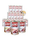 Rinti 30 x 400g Kennerfleisch Nassfutter aus 19 Sorten frei wählbar und MIOMERA gratis Snack dazu