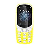 Nokia 3310 (2,4 Zoll Farbdisplay, 2MP Kamera, Bluetooth, Radio, MP3 Player, Dual Sim) gelb, 0.016