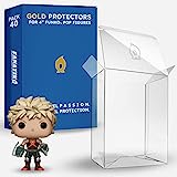 Fanatiko 40er-Pack Gold Schutzhüllen für Funko Pop 4" - 0,5mm Funko Pop Schutzhülle - Bewahre Deine Funko Pop in perfektem Zustand mit deinem Funko Protector - Funko Pop Case mit Kratzschutzfolie.