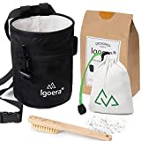 IGOERA Original Boulder- / Kletter Set inkl. Chalkbag, Boulder-Bürste und Chalkball | die ideale Ausrüstung für maximalen Spaß (Chalkbag, Chalkball, Chalkbrush Set)