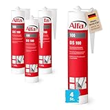 4x Alfa Folienkleber bauelastisch 315 Gramm Profi-Qualität Dampfbremsfolien und Fensteranschlussbänder luftdicht Verkleben Spezialklebstoff