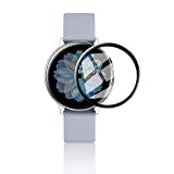 KONEE Panzerglas Schutzfolie Kompatibel mit Samsung Galaxy Watch Active 2 (40mm), 【2 Stück】 [ 9H-Härte, Anti-Kratzer, Blasenfrei, 3D Full Coverage ] Panzerglasfolie für Galaxy Watch Active 2 (40mm)