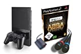 PlayStation 2 - PS2 Konsole, black inkl. SingStar ABBA + Mikrofone