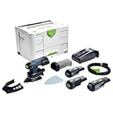 Festool Akku-Deltaschleifer DTSC 400 Li 3,1 I-Set (mit Akkupacks, Schnellladegerät, Netzadapter (inkl. plug it-Netzkabel), StickFix Schleifschuh, Protector, Staubfangbeutel, Systainer), im Systainer