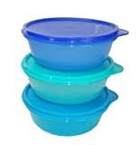 TUPPERWARE Hit-Parade Kühlschrank dunkelblau+hellblau+ türkis Panorama 600ml 30921